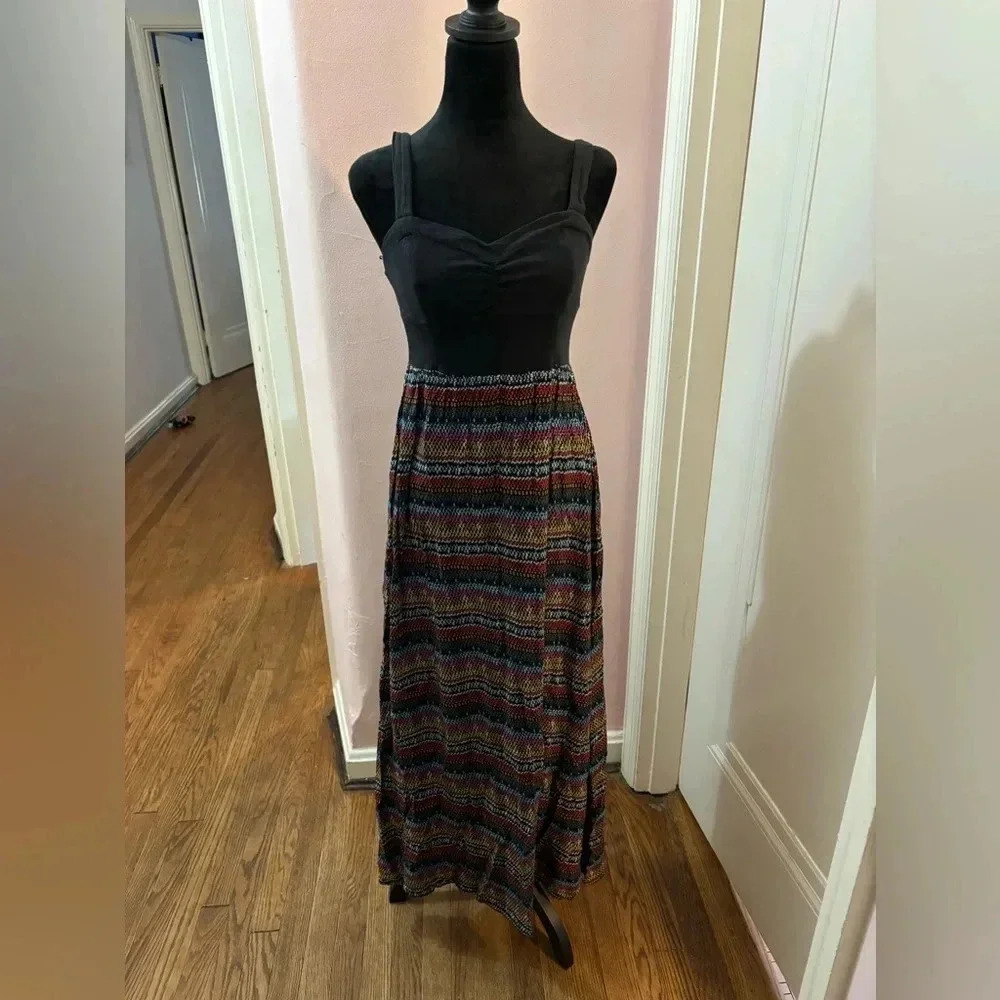 MUDD Black Multicolor Maxi dress M